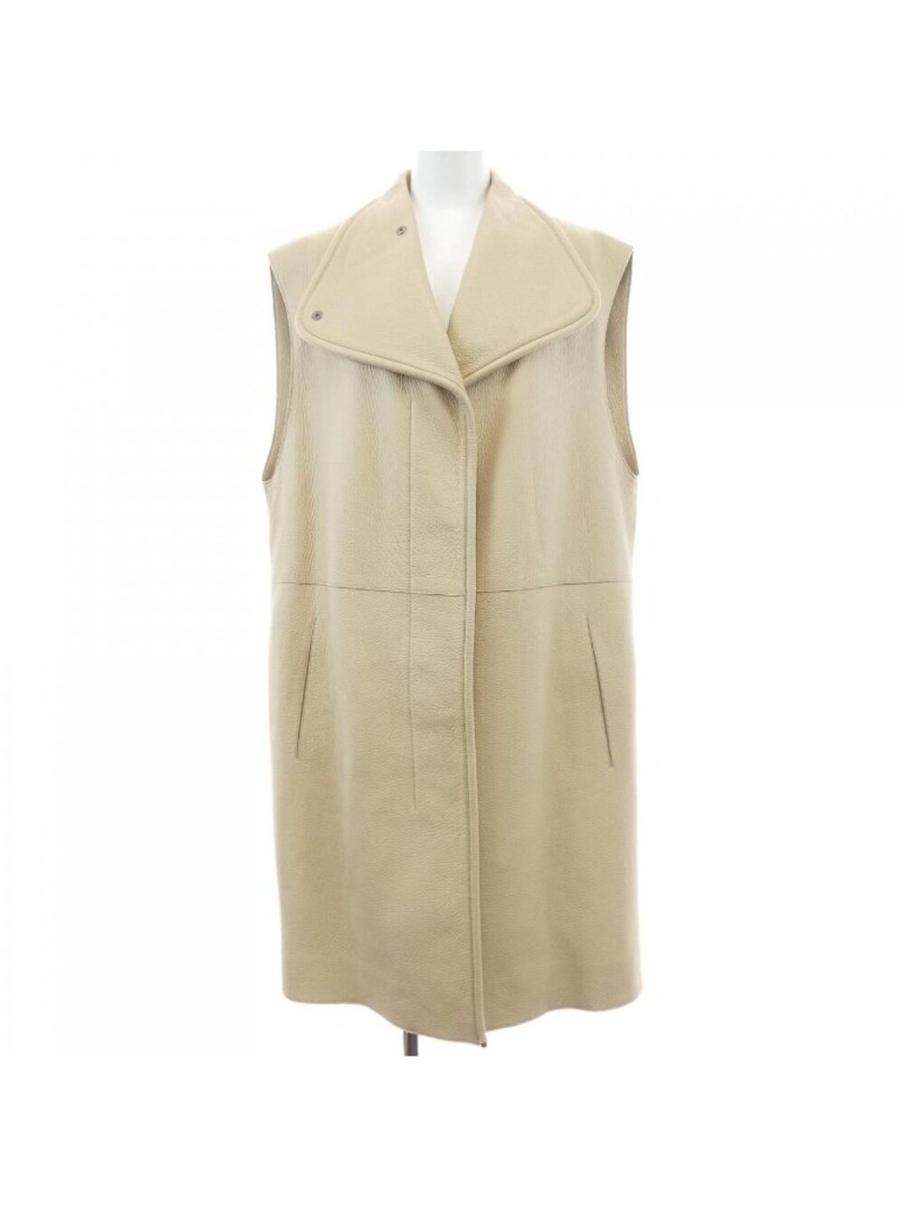 Hermes Long Vest Beige